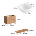 Wandwaschbeckenschrank mit Schubladen Adel Wood Katalog