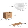 Wandwaschbeckenschrank mit Schubladen Adel Wood Katalog
