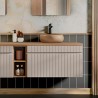 Beige Schubladen Wandwaschtisch Badschrank Coast 80N Verkauf
