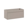Wandmontiertes rundes beige Waschbecken 100x46 Coast 100 Angebot