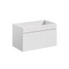 Weißer wandhängender Badezimmerschrank mit Schublade und Aufsatzwaschtisch Wiki 80 Angebot