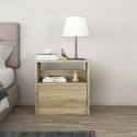 Moderner Nachttisch aus Holz für Schlafzimmer mit Schublade Odi 