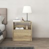 Moderner Nachttisch aus Holz für Schlafzimmer mit Schublade Odi 