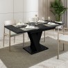 Schwarzer Marmor-Effekt Moderner ausziehbarer Küchentisch 120-160x80Masiv Royal Katalog