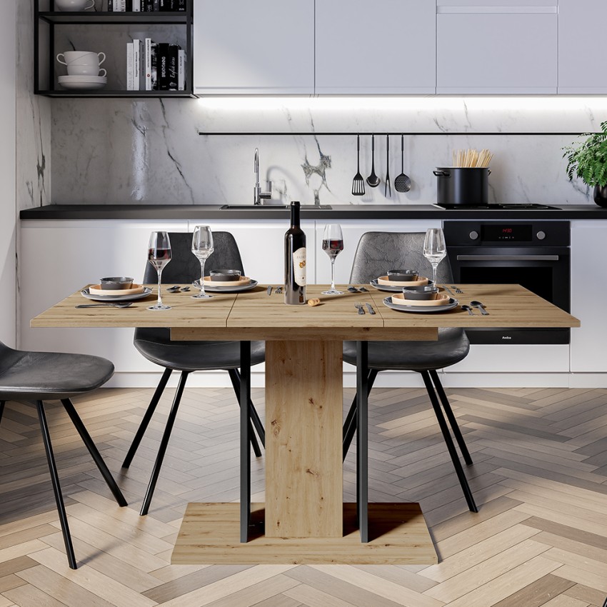  Wood Mini: Ausziehbarer Esstisch Platzsparend 