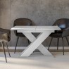 Ausziehtisch weiß 120-160x90cm modernes Küchendesign Xao K350 Sales