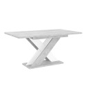 Ausziehtisch weiß 120-160x90cm modernes Küchendesign Xao K350 Angebot