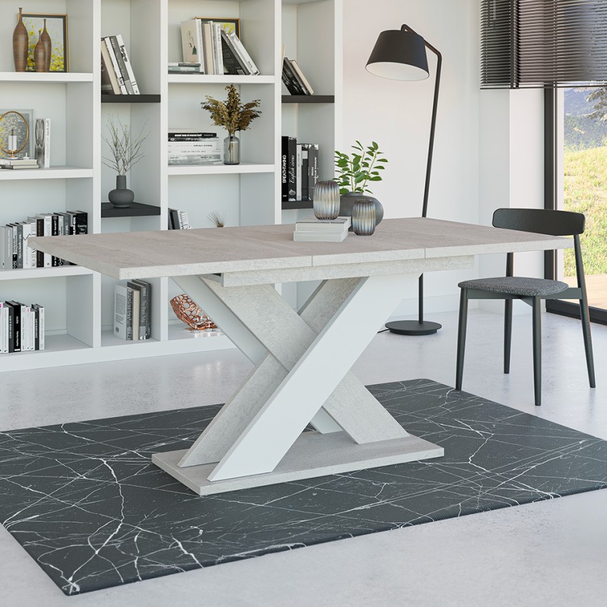  Xao k350: Ausziehbarer Tisch Weiß Design 