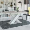 Ausziehtisch weiß 120-160x90cm modernes Küchendesign Xao K350 Rabatte