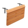 Klappbarer Balkon- und Terrassentisch, platzsparend, Holzeffekt Teak, Look Out Katalog
