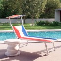 Santorini Europe Edition Sonnenliege Meer Strand Professionell aus Aluminium 