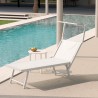 professionelle Strandliege Liegestuhl Sonnenliege aus Aluminium Santorini 