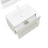 Moderner wandmontierter Badspiegelschrank 80 cm Waschbecken 2 Schubladen Easy 80 Modell
