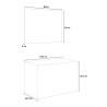 Moderner wandmontierter Badspiegelschrank 80 cm Waschbecken 2 Schubladen Easy 80 Kosten