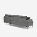 Grau Stoff 3-Sitzer Ecksofa mit Stauraum Halbinsel Agadir Eigenschaften