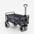 Strand Allzweck faltbarer Bollerwagen 4 breite luftgefüllte Räder Dory Aktion