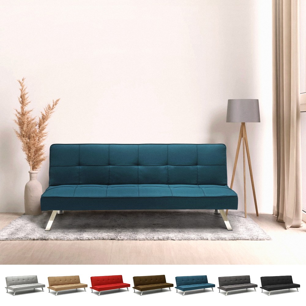 Design Schlafsofa Gemma, moderne 2-Sitzer Couch Mit Schlaffunktion