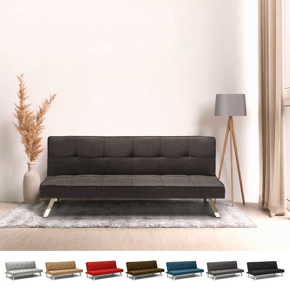 Design Schlafsofa Gemma, moderne 2-Sitzer Couch Mit Schlaffunktion