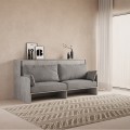Schrankbett mit grauem Sofa und Einzelmatratze Kando Sofà MCM Aktion