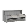 Schrankbett mit grauem Sofa und Einzelmatratze Kando Sofà MCM Angebot