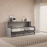 Schrankbett mit grauem Sofa und Einzelmatratze Kando Sofà MCM Sales