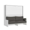 Weißes Sofabett Kando Sofà 2MBF - Platzsparendes Hochklappbares Etagenbett Verkauf
