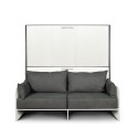 Weißes Sofabett Kando Sofà 2MBF - Platzsparendes Hochklappbares Etagenbett Angebot
