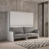 Weißes Sofabett Kando Sofà 2MBF - Platzsparendes Hochklappbares Etagenbett Aktion