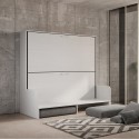 Weißes Sofabett Kando Sofà 2MBF - Platzsparendes Hochklappbares Etagenbett Katalog