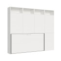 Horizontales Klappbett Einzelbett mit Matratze Schrank Bücherregal Kando B Angebot
