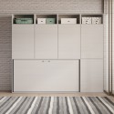 Horizontales Klappbett Einzelbett mit Matratze Schrank Bücherregal Kando B Katalog