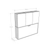 Schrank mit horizontal ausklappbarem Einzelbett, weiß, Kando D Eigenschaften
