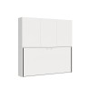 Schrank mit horizontal ausklappbarem Einzelbett, weiß, Kando D Angebot