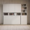 Weißes Klappbett für Einzelmatratze, platzsparend, horizontal, Kando E Katalog