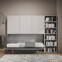 Raumsparender Schrank mit horizontalem Einzelbett Kando G Rabatte