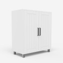 Mobiler Unterschrank Schrank 2 Türen 2 Regale modern Biston Maße