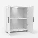 Mobiler Unterschrank Schrank 2 Türen 2 Regale modern Biston 