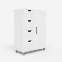 Kommode mit 4 Schubladen und 2 Regalen für das Badezimmer oder Schlafzimmer Rendel Lagerbestand