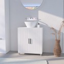 Mobiler Unterschrank Schrank 2 Türen 2 Regale modern Biston Rabatte