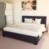 King Komplett Doppelbett mit Bettkasten Stoff Holz Bettrost 160x190 cm Basel 