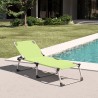 4er Set Liegestühle Strandliegen Sonnenliegen klappbar aus Aluminium für Strand und Garten Seychelles 
