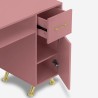 Manikürtisch Kosmetikerin Nageltechnikerin weiß rosa eckig Dorys Eigenschaften