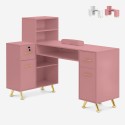 Manikürtisch Kosmetikerin Nageltechnikerin weiß rosa eckig Dorys Verkauf
