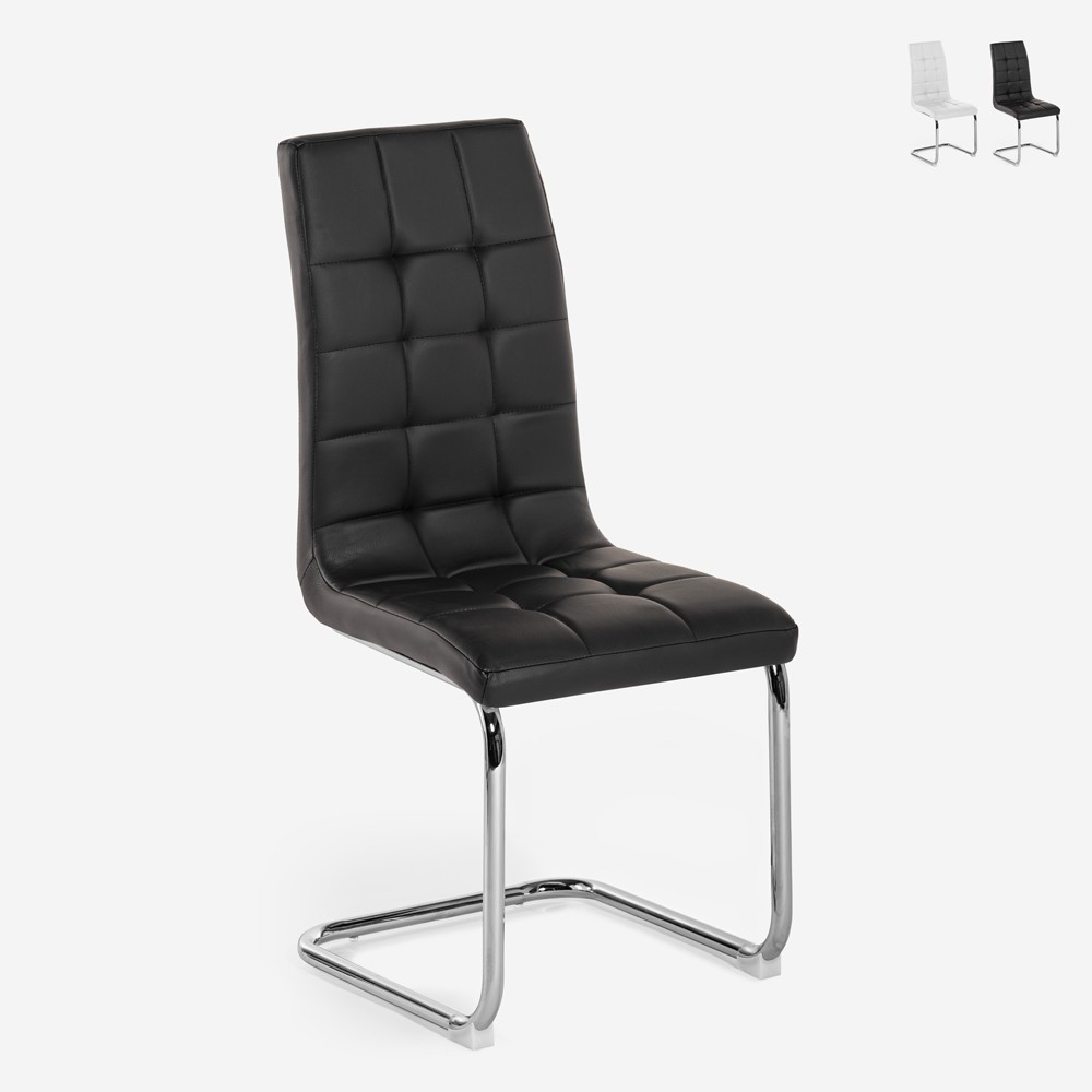 Stuhl Küche Esszimmer elegant Kunstleder hohe Rückenlehne Dudak