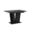 Ausziehbarer Esstisch 120-160x80cm schwarzer Marmoreffekt Doha 2 Angebot