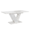 Ausziehtisch 120-160x80cm Küche Marmoreffekt weiß Dubai Verkauf