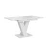 Moderner ausziehbarer weißer 120-160x80cm Tisch mit Marmoreffekt Masiv Angebot