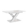 Weißer Ausziehtisch mit Marmoreffekt 140-180cm modernes Design Bronx Angebot