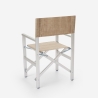 4er Set Klappbare Strandstühle Klappstühle Aluminium Regista Gold 