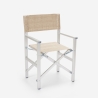 4er Set Klappbare Strandstühle Klappstühle Aluminium Regista Gold 